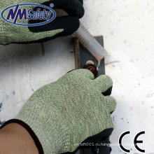 NMSAFETY нитрильного покрытием порезостойкие перчатки анти-вырезать перчатки руки